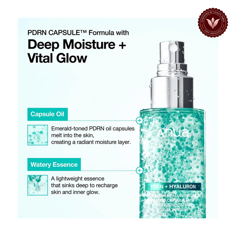 Anua PDRN Hyaluronic Acid Hydrating Capsule Mist 100ml with box