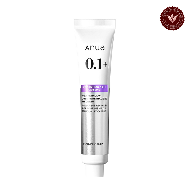 Anua Retinol 0.1 Caffeine Revitalizing Eye Cream 30g tube detail