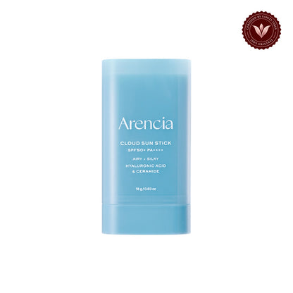 Arencia Cloud Sun Stick SPF 50+ PA++++ 18g front-facing product image on white