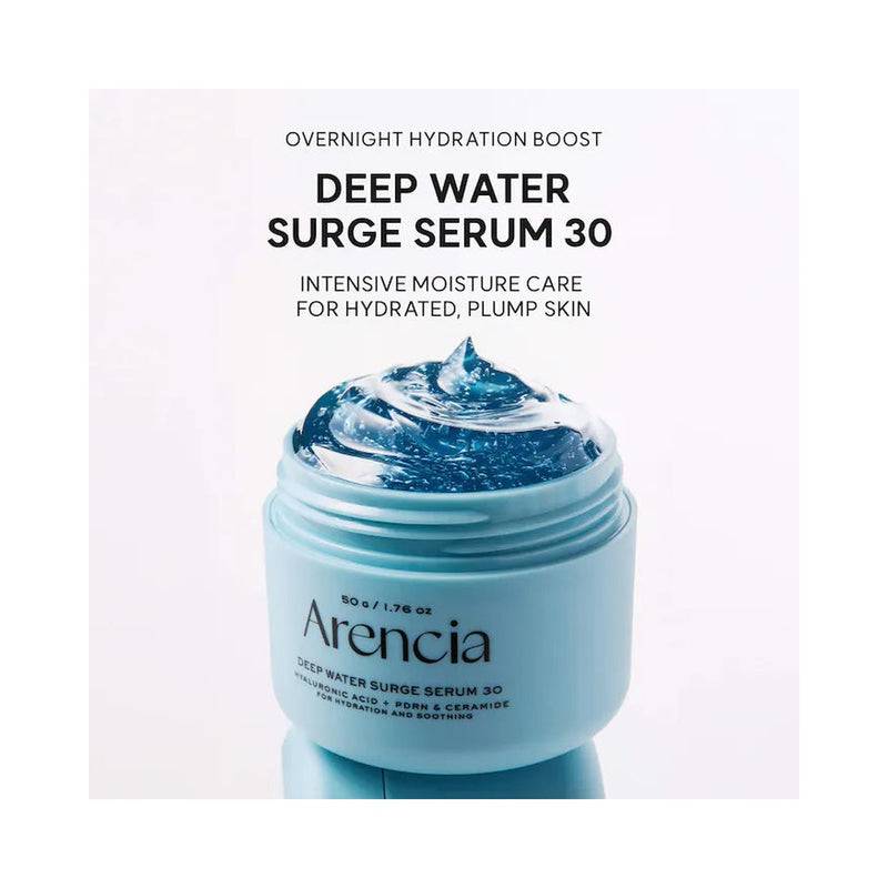 Arencia Deep Water Surge Overnight Serum 30 product packaging and detail image