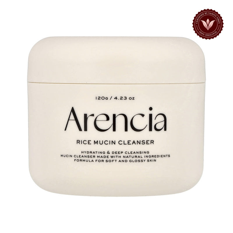 Arencia Rice Mucin Cleanser by Arencia Artisans 120 g Gentle Hydrating & Brightening Cleanse (K Beauty) front-facing product photo on white