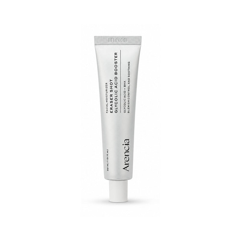 Arencia Eraser Shot Glycolic Acid Booster 30ml product packaging and detail image