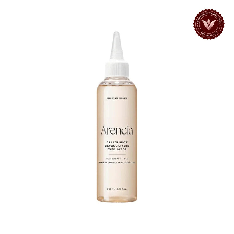 Arencia Eraser Shot Glycolic Acid Exfoliator 200ml front-facing product image on white