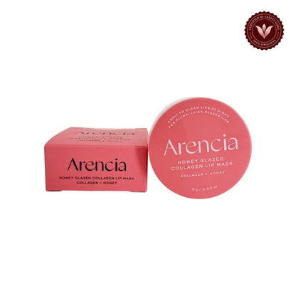 Arencia Honey Glazed Collagen Lip Mask 15g front-facing product image on white