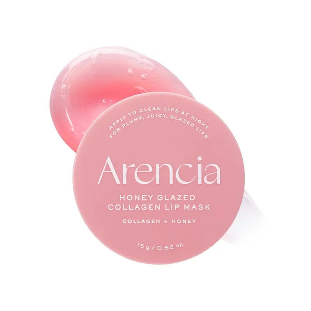 Arencia Honey Glazed Collagen Lip Mask 15g product packaging and detail image