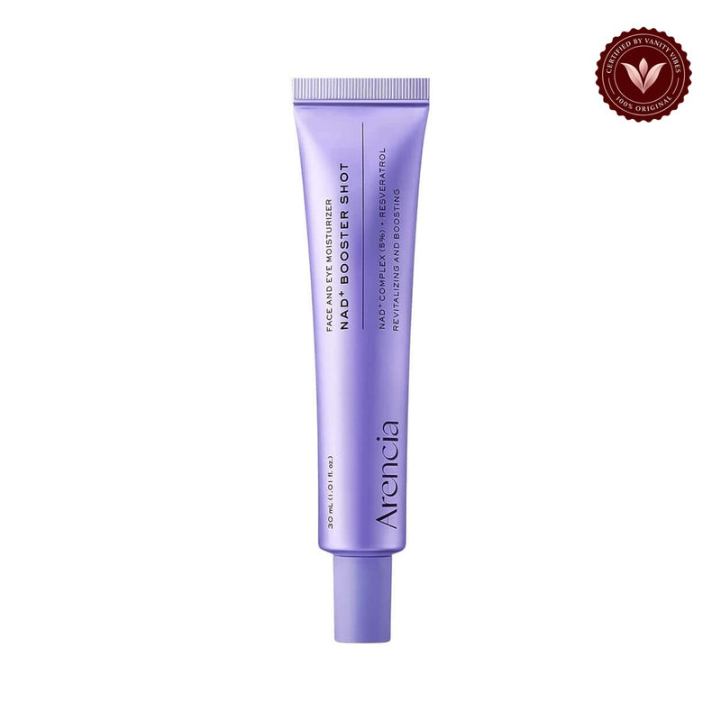 Arencia NAD Booster Shot Face & Eye Moisturizer 30ml front-facing product image on white