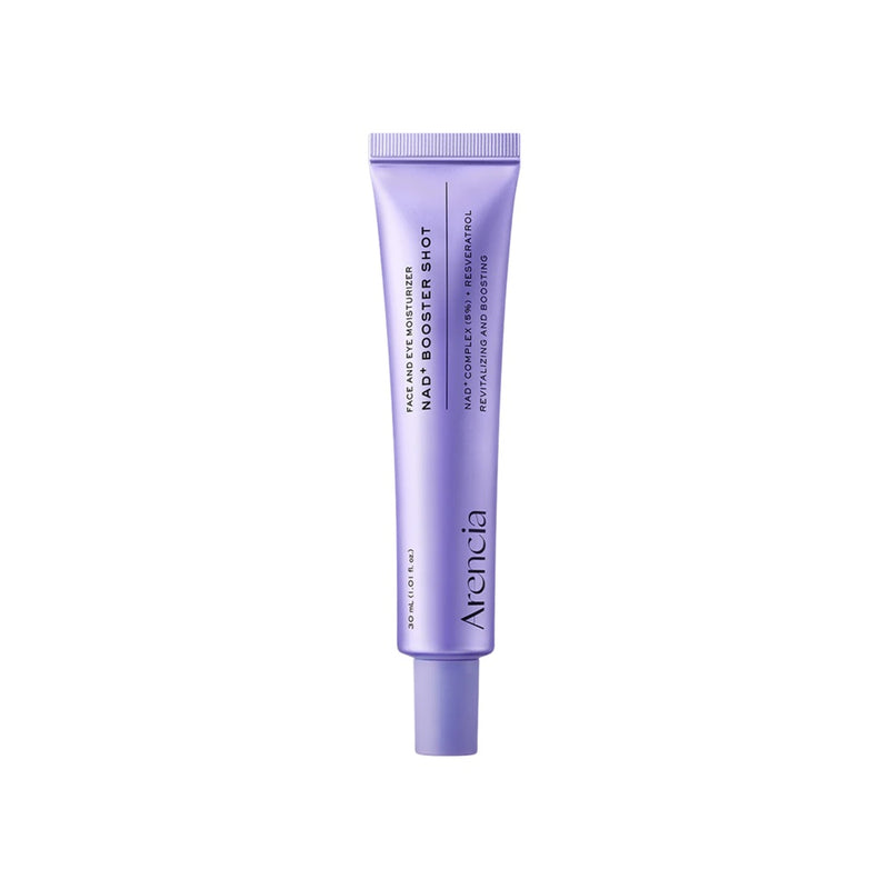 Arencia NAD Booster Shot Face & Eye Moisturizer 30ml product packaging and detail image