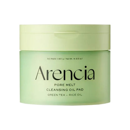 Arencia Pore Melt Cleansing Oil Pads 50 Count product packaging and detail image