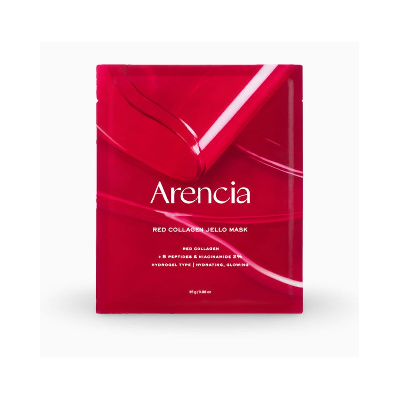 Arencia Red Collagen Jello Mask 25g product packaging and detail image