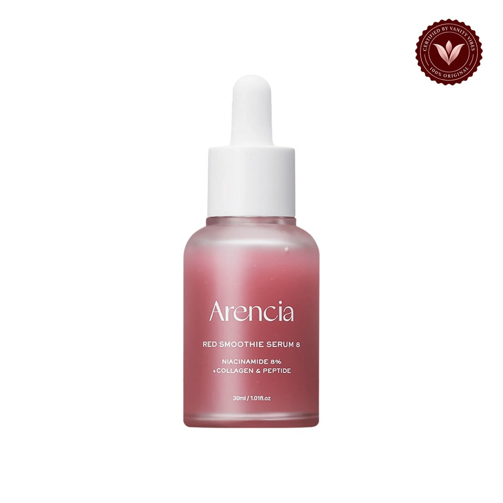 Arencia Red Smoothie Serum 8 30ml front-facing product image on white