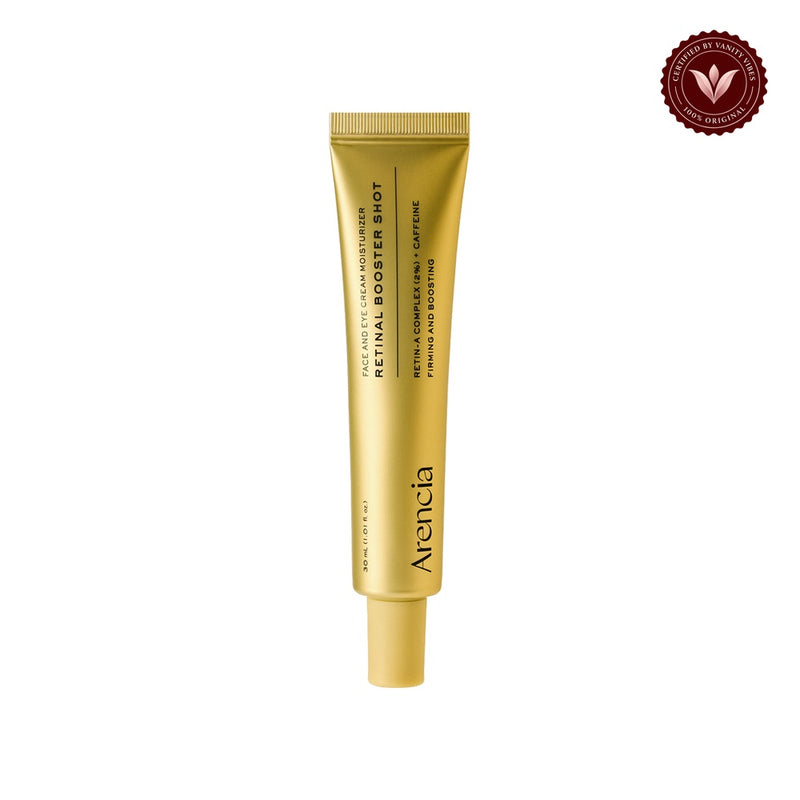 Arencia Retinal Booster Shot Face & Eye Moisturizer 30ml front-facing product image on white