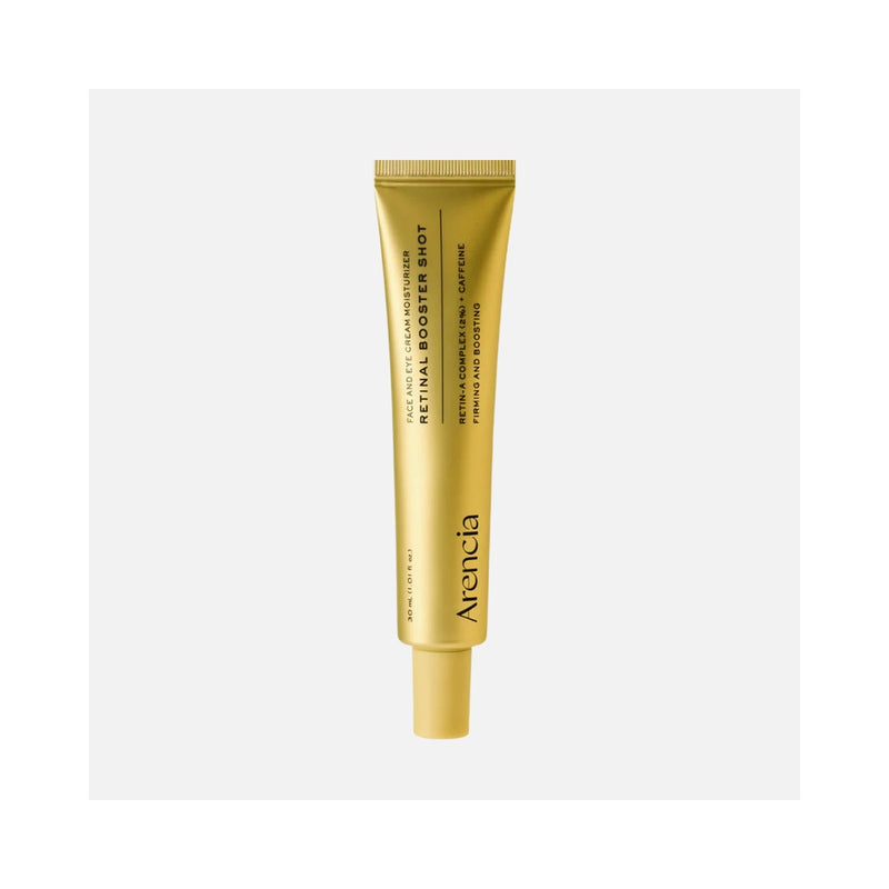 Arencia Retinal Booster Shot Face & Eye Moisturizer 30ml product packaging and detail image
