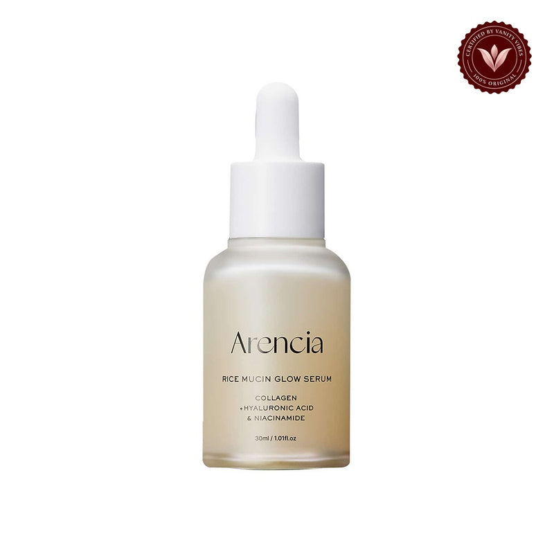 Arencia Rice Mucin Glow Serum 30 front-facing product image on white