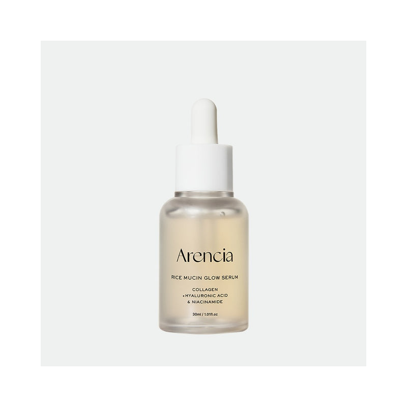 Arencia Rice Mucin Glow Serum 30 product packaging and detail image