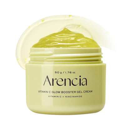 Arencia Vitamin C Glow Booster Gel Cream 50g product packaging and detail image