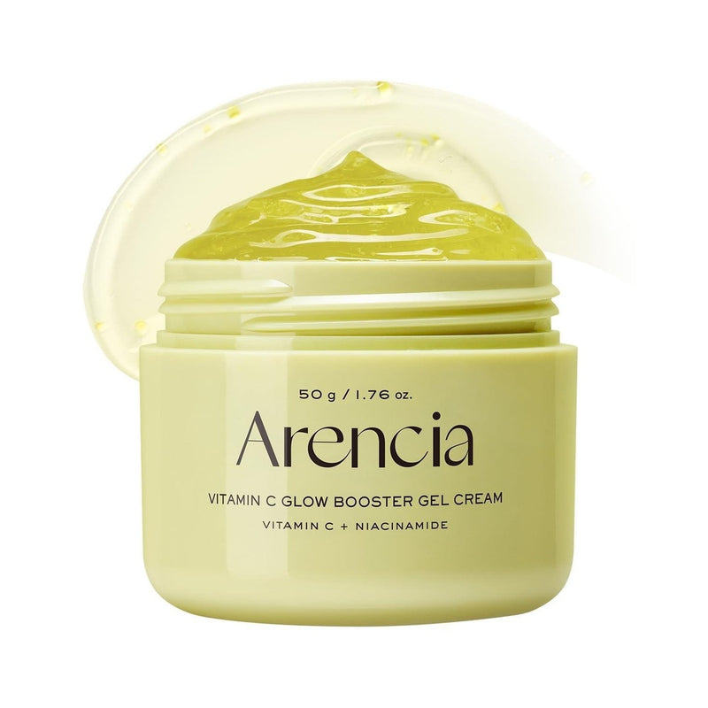 Arencia Vitamin C Glow Booster Gel Cream 50g product packaging and detail image
