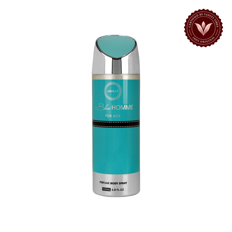 Armaf Blue Homme for Men Body Spray-200ml — front single product, transparent background