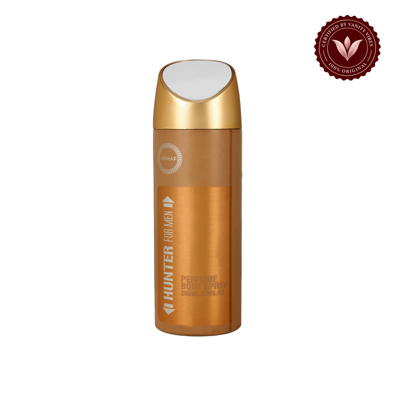 Armaf Hunter Perfume Body Spray 200ml for Men — front product view, transparent background