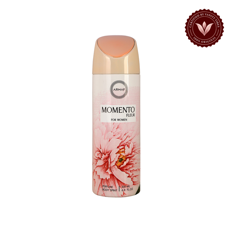 Armaf Momento Fleur Perfume Body Spray for Women 200ml — front product view, transparent background