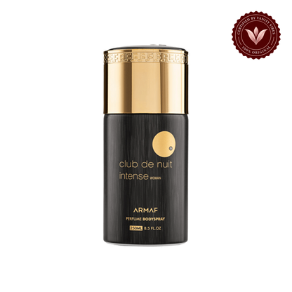 Armaf Club De Nuit Intense Women Perfumed Body Spray 250ml Long-Lasting Elegant & Feminine Fragrance — front single product on transparent background