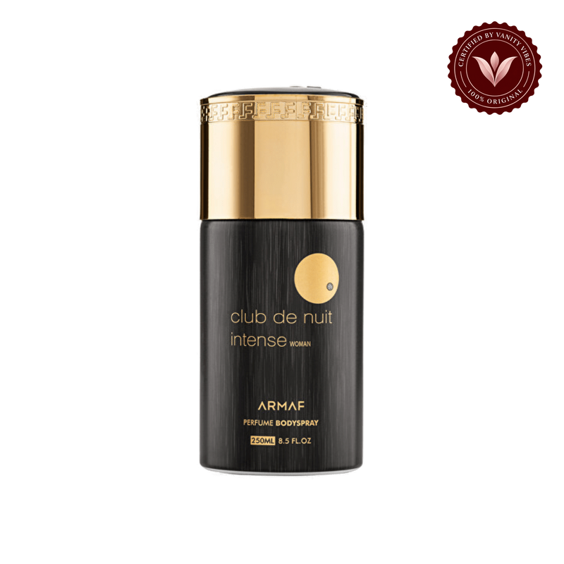 Armaf Club De Nuit Intense Women Perfumed Body Spray 250ml Long-Lasting Elegant & Feminine Fragrance — front single product on transparent background
