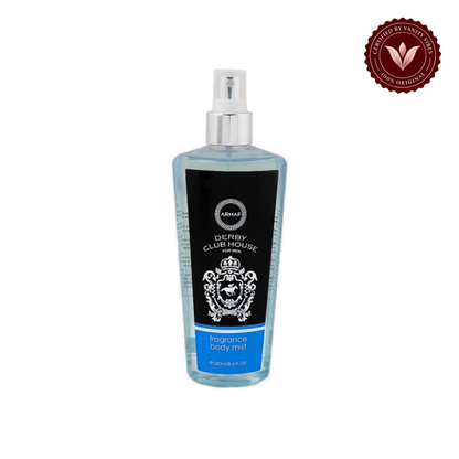 Armaf Derby Club House for Men Fragrance Body Mist 250ml - Long Lasting Masculine Perfume Spray — alternate product view, transparent background