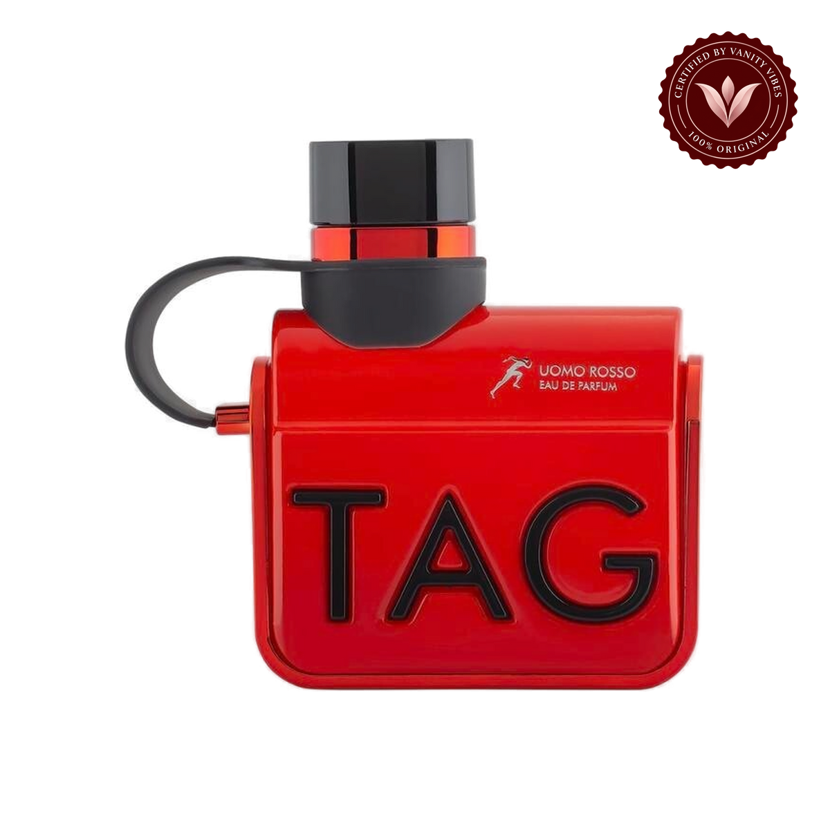 Armaf Tag Uomo Rosso Red Eau de Parfum 100ml For Him - Long Lasting Bold Masculine Luxury Fragrance Spray — alternate product view, transparent background