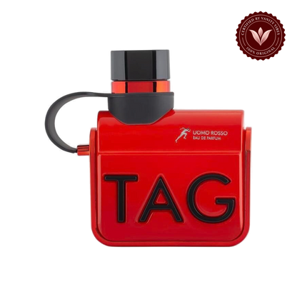 Armaf Tag Uomo Rosso Red Eau de Parfum 100ml For Him - Long Lasting Bold Masculine Luxury Fragrance Spray — alternate product view, transparent background