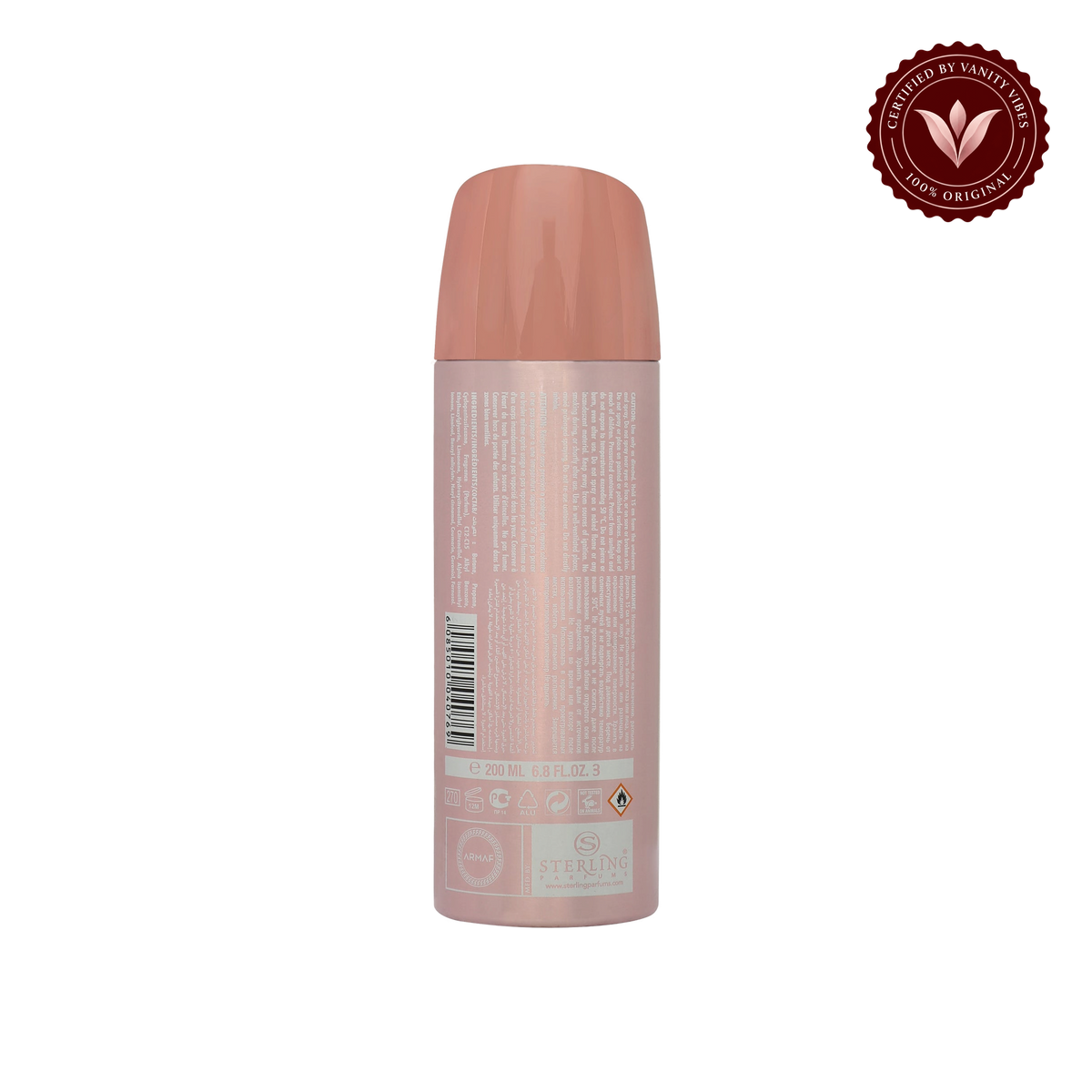 Armaf Opus Perfume Body Spray for Women 200ml — alternate product view, transparent background