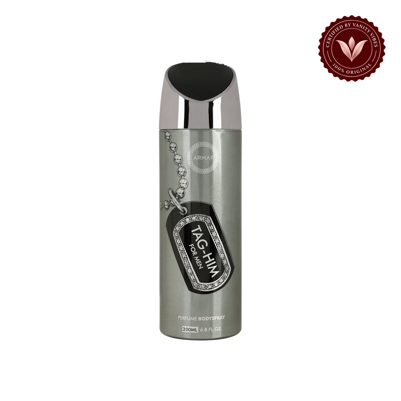 Armaf Tag Him Deodorant for Men 200ml — front product view, transparent background