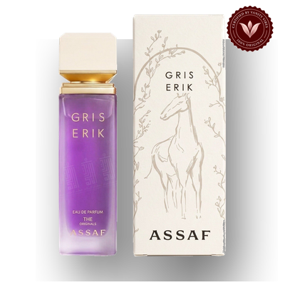 Assaf Gris Erik product packaging and bottle