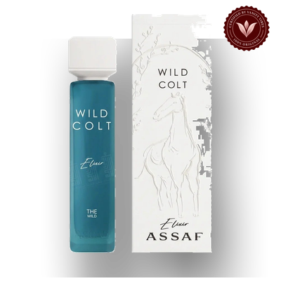 Assaf Wild Colt Elixir product packaging and bottle
