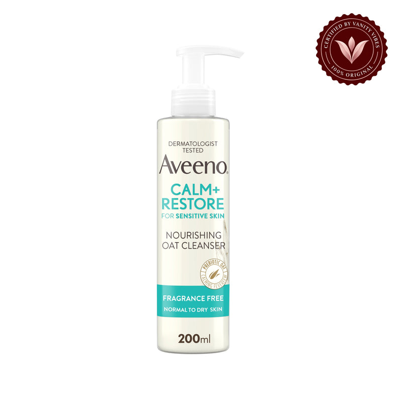 Aveeno Calm + Restore Gentle Nourishing Oat Face Cleanser 200ml — front product image