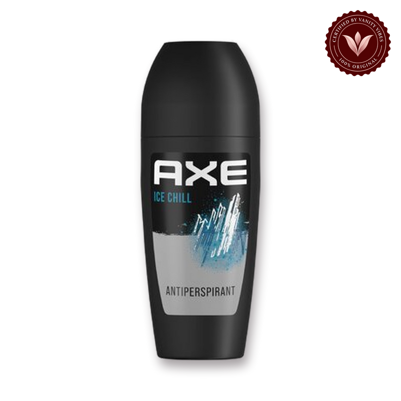 Axe Ice Chill 48 Hours Lasting Anti Sweat Anti-Perspirant Roll On 50ml — front view, transparent background