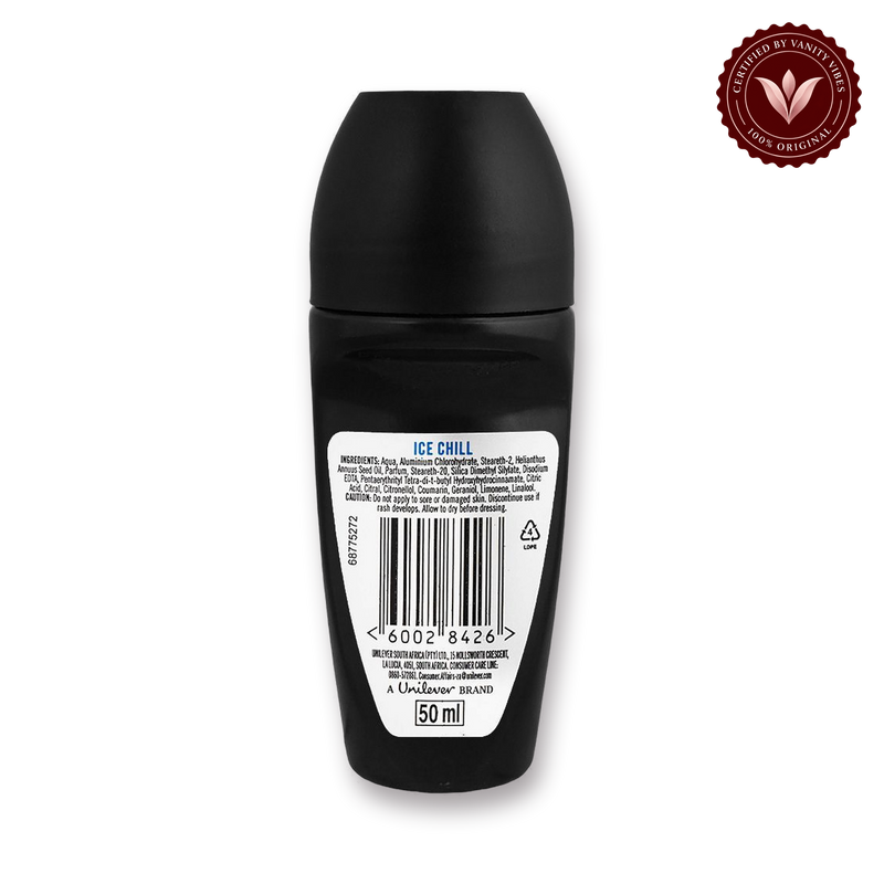 Axe Ice Chill 48 Hours Lasting Anti Sweat Anti-Perspirant Roll On 50ml — secondary view, transparent background