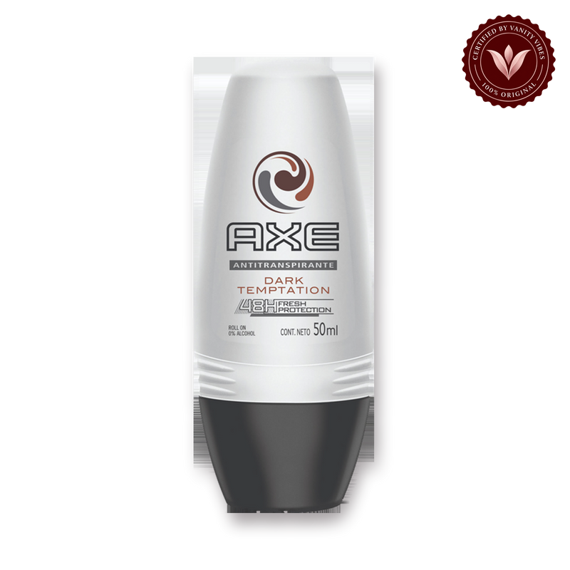 Axe Dark Temptation 48Hrs Anti Sweat Antiperspirant Deodorant Roll On 50ml — front view, transparent background