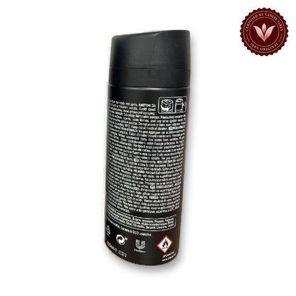 Axe Black Pera Frozen & Cedro 48H Non-Stop Fresh Deodorant Body Spray 150ml Long-Lasting Fragrance & Odor Protection — secondary view, transparent background
