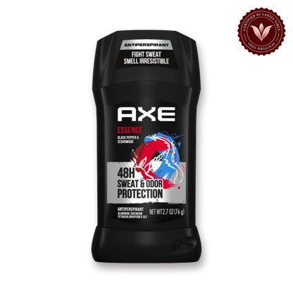 AXE Essence Black Pepper & Cedarwood Antiperspirant Deodorant Stick 48 Hour Sweat and Odor Protection 76g — secondary view, transparent background
