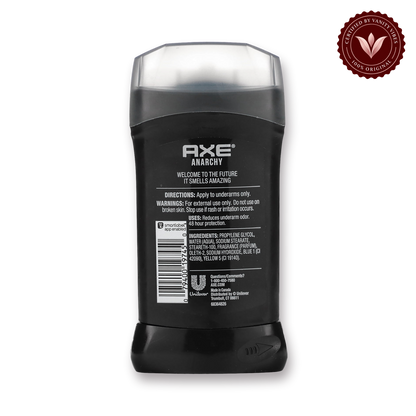 AXE Anarchy Dark Pomegranate & Sandalwood Dual Action Antiperspirant 48 Hour Stick for Long Lasting Freshness — secondary view, transparent background