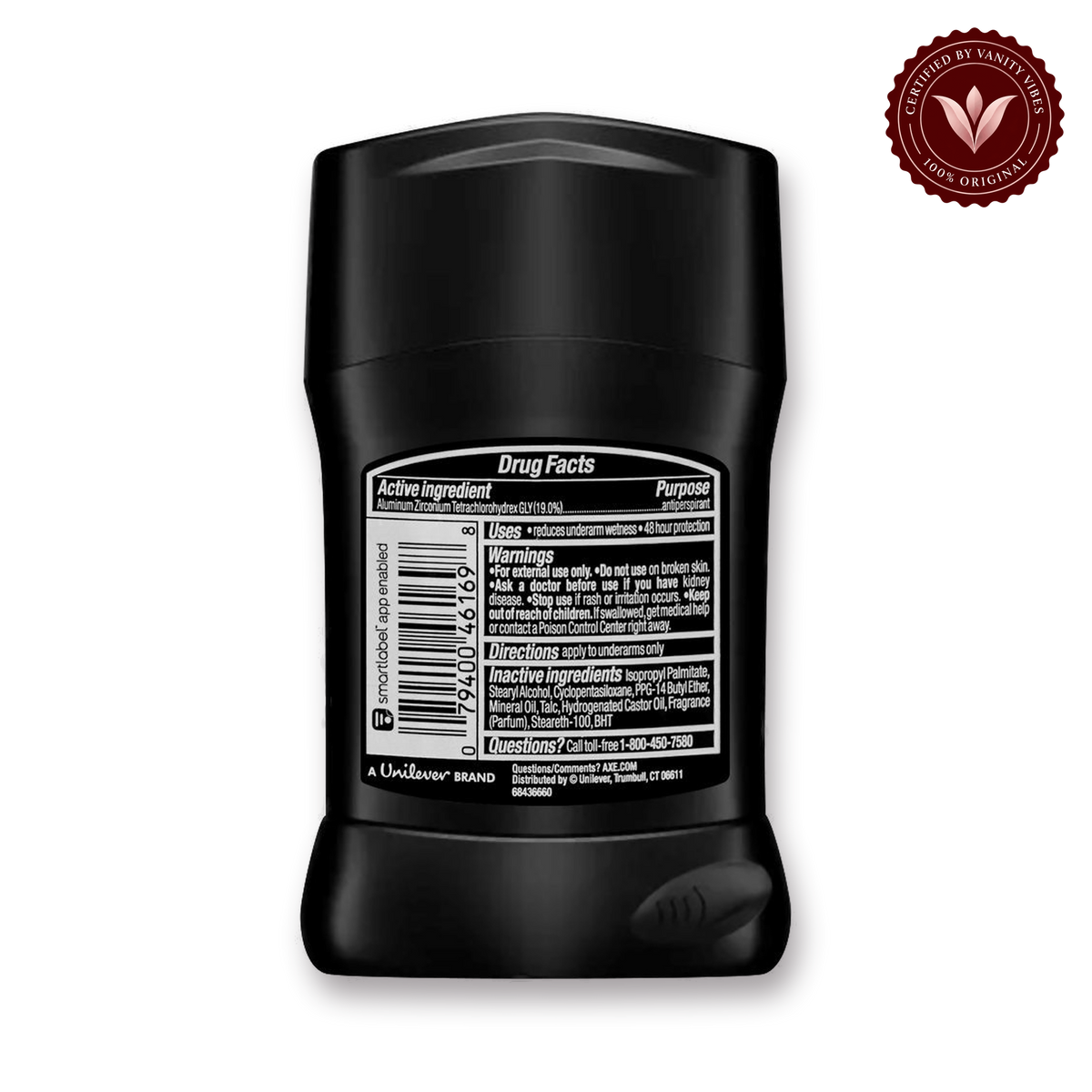 AXE Phoenix Antiperspirant 48H Sweat & Odor Protection Mint & Rosemary Deodorant Stick for Men 48g — secondary view, transparent background