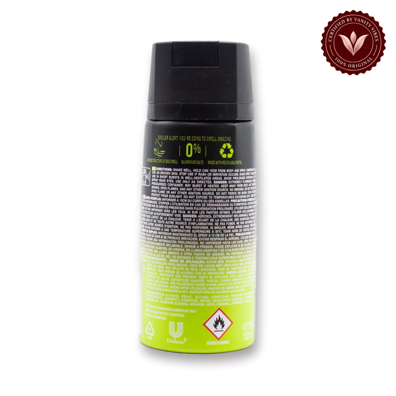 Axe Epic Fresh 48H Non-Stop Fresh Deodorant Body Spray 150ml Long-Lasting Fragrance & Odor Protection — secondary view, transparent background