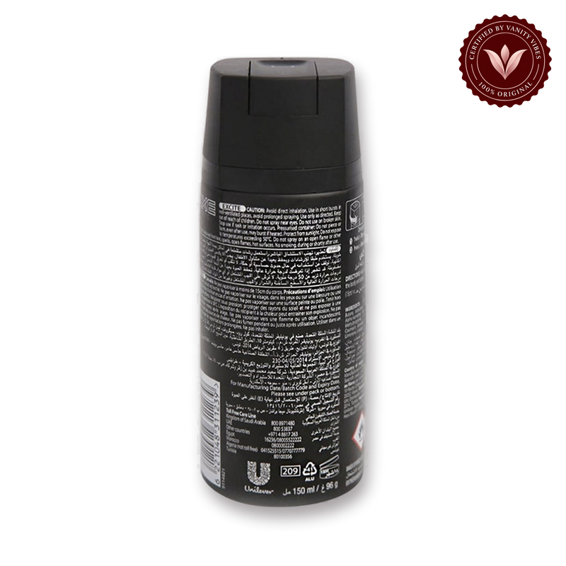 Axe Excite 48H Fresh Non stop Fresh Body Spray 150ml — secondary view, transparent background