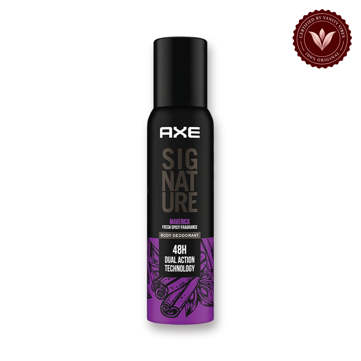 Axe Signature Maverick Fresh Spicy Body Deodorant 122ml — front view, transparent background