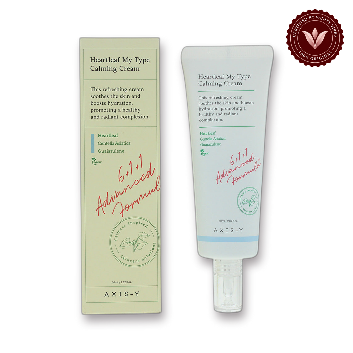 AXIS-Y Heartleaf My Type Calming Cream — product with packaging
