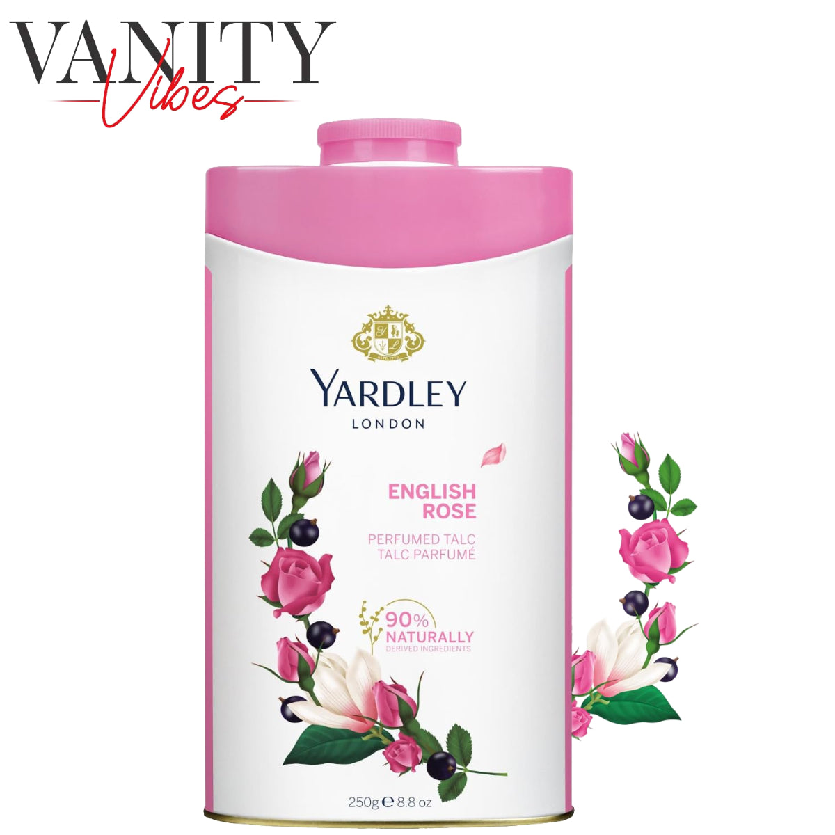 Yardley London English Rose Perfumed Talcum Powder 125g