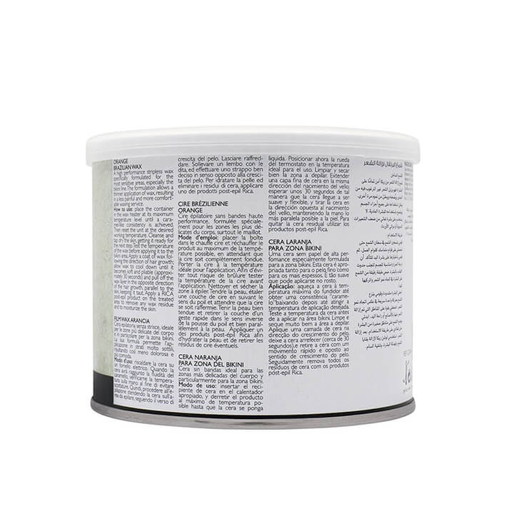 RICA Orange Liposoluble Wax For Sensitive Skin 400ML