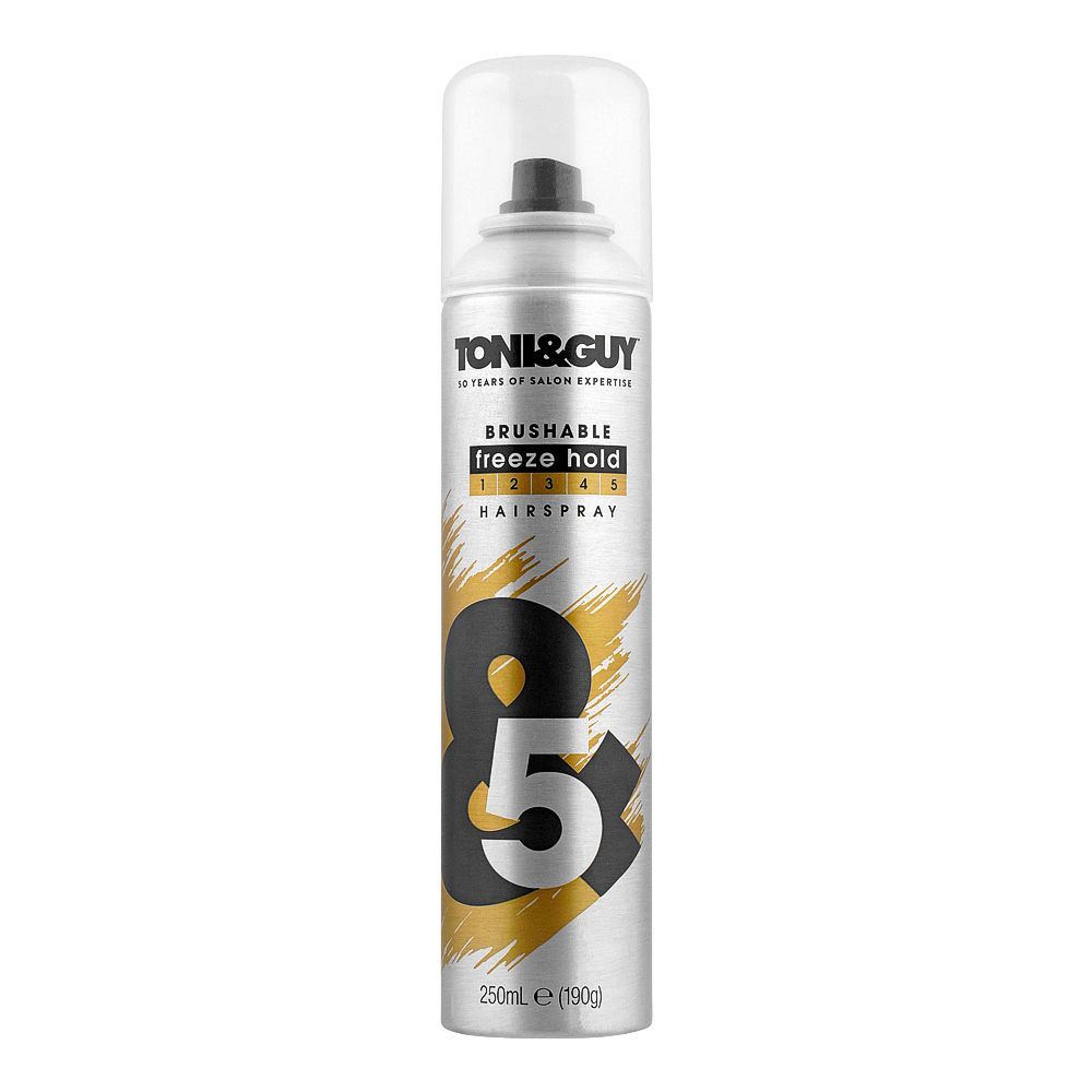 Toni & Guy Brushable Freeze Hold Hair Spray &5 250ml