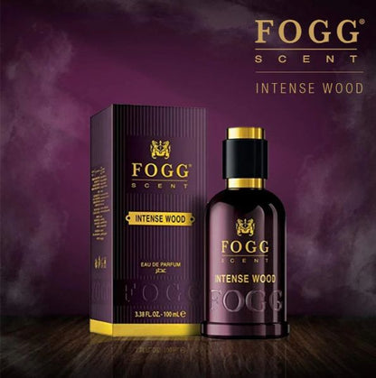 Fogg Scent Intense Wood Perfume for Men EDP 100ml - Long Lasting Eau de Parfum with Rich Woody Masculine Fragrance