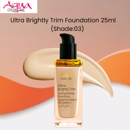 Aqua Color Line Ultra Brightly Trim Foundation 25ml (Shade:03)