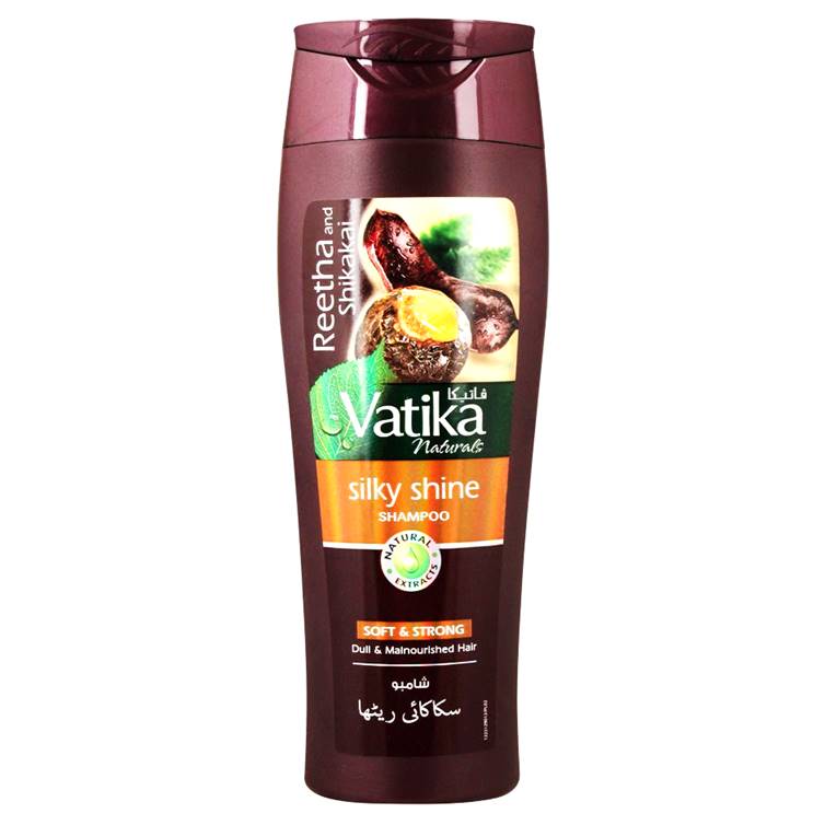 Vatika Reetha & Shikakai Silky Shine Shampoo 185ml